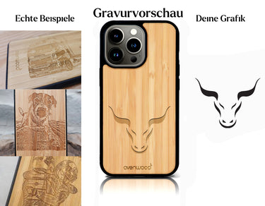INDIVIDUELL iPhone 14 Pro Bambus-Kunststoff